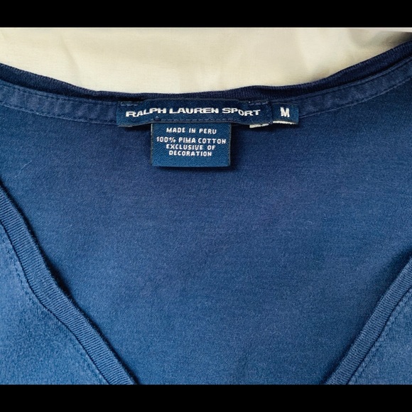 Navy V-Neck with Red Logo - Picture 3 of 3